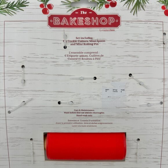 The Bakeshop Cookie Cutter Baking Utensil Set Christmas Cutters Spoon Roller - Picture 4 of 4